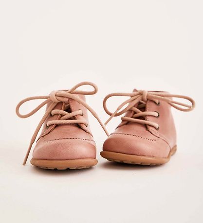 Bisgaard Lauflernschuh - Luca Lace - Puderpink m. Schnürsenkel Bisgaard Lauflernschuh - Luca Lace - Puderpink m. Schnürsenkel
