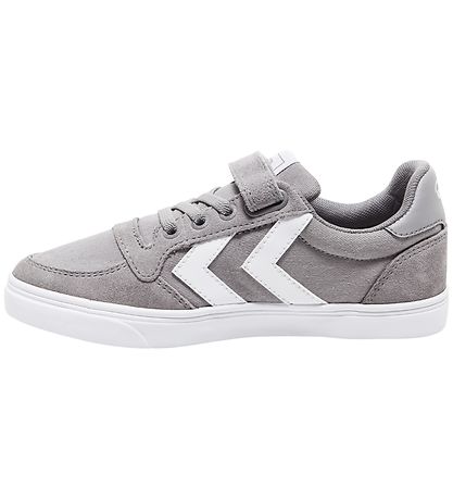 Hummel Shoe - HMLSlimmer Stadil Low Jr - Frozen Grey Hummel Shoe - HMLSlimmer Stadil Low Jr - Frozen Grey
