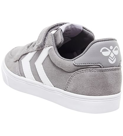 Hummel Shoe - HMLSlimmer Stadil Low Jr - Frozen Grey Hummel Shoe - HMLSlimmer Stadil Low Jr - Frozen Grey