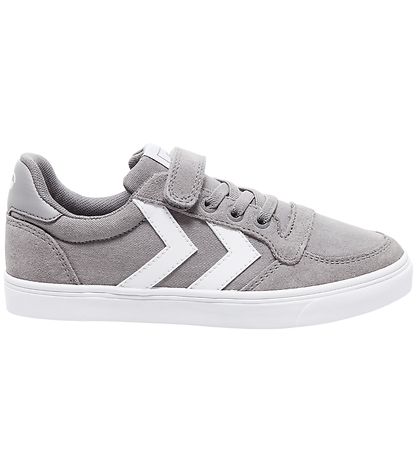 Hummel Shoe - HMLSlimmer Stadil Low Jr - Frozen Grey Hummel Shoe - HMLSlimmer Stadil Low Jr - Frozen Grey