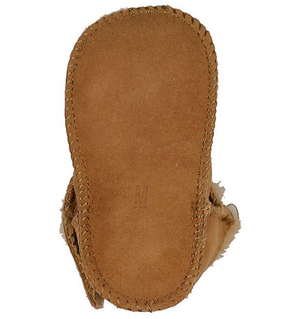 En Fant Sheepskin Slippers w. For - Leather Brown
