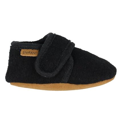 En Fant Slippers - Wool - Black En Fant Slippers - Wool - Black