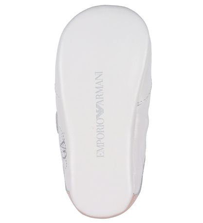 Emporio Armani Skinntofflor - Vit/Rosa