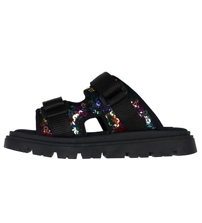 Dolce & Gabbana Sandalen - Schwarz m. Pailletten Dolce & Gabbana Sandalen - Schwarz m. Pailletten