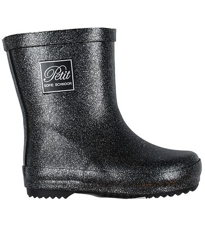 Petit by Sofie Schnoor Rubber Boots - Black w. Glitter Petit by Sofie Schnoor Rubber Boots - Black w. Glitter