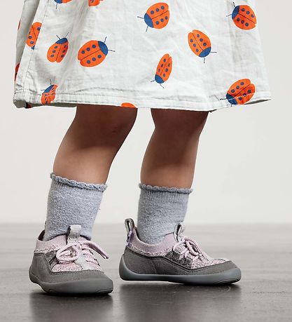 Affenzahn Shoe - Koala - Grey/Yellow