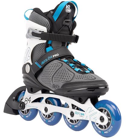 Patins à Roulettes K2 - Alexis 84 Pro - Gris/Bleu - En ligne Patins à Roulettes K2 - Alexis 84 Pro - Gris/Bleu - En ligne
