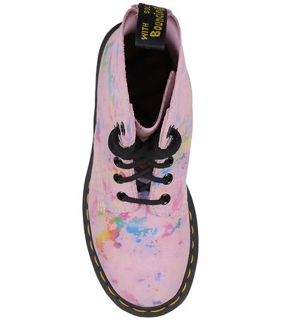 Dr. Martens Boots - 1460 Pascal - Pink Rainbow Burst Suede