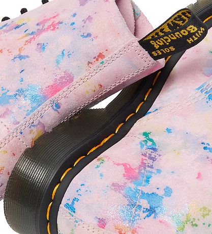 Dr. Martens Boots - 1460 Pascal - Pink Rainbow Burst Suede