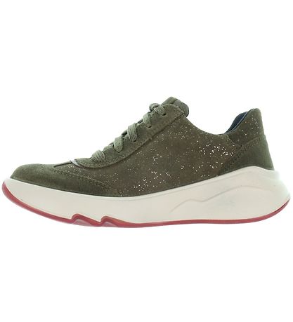 Superfit Shoes - Tex - Army Green w. Gold Glitter