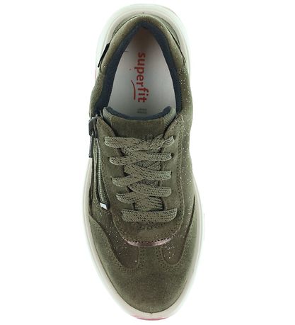 Superfit Shoes - Tex - Army Green w. Gold Glitter