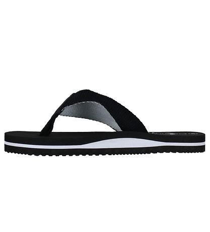 Calvin Klein Flip Flops - Logo Print - Black