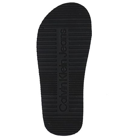 Calvin Klein Flip Flops - Logo Print - Black