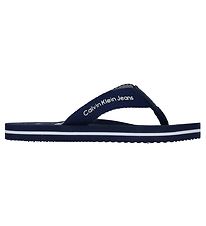 Tongs Calvin Klein - Logo Print - Bleu Tongs Calvin Klein - Logo Print - Bleu
