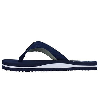 Calvin Klein Flip Flops - Logo Print - Blue