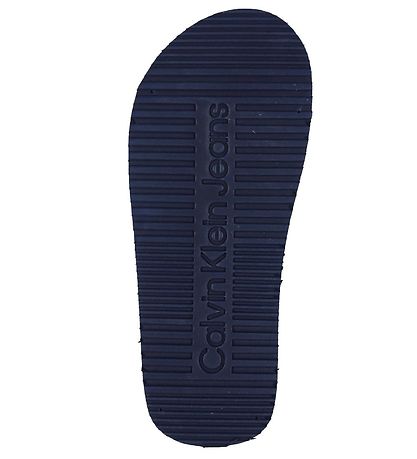 Calvin Klein Flip Flops - Logo Print - Blue