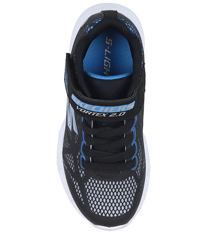 Skechers Shoe w. Light - Vortex 2.0 - Black/Blue