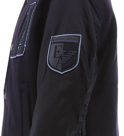 Emporio Armani Jacke - Wolle - Navy m. Hellblau