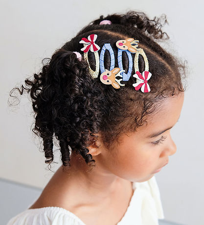 Mimi & Lula Haarclips - 4-pack - Rudolph Eend Bow Kerstmis