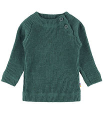 Joha Blouse - Wool - Knitted - Turquoise