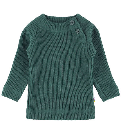 Joha Blouse - Wool - Knitted - Turquoise