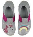 Living Kitzbühel Ballerina Slippers - Light Grey w. Rainbow/Unic Living Kitzbühel Ballerina Slippers - Light Grey w. Rainbow/Unic