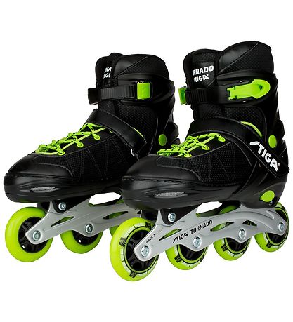 Stiga Rollerskates - Tornado - Black/Green Stiga Rollerskates - Tornado - Black/Green