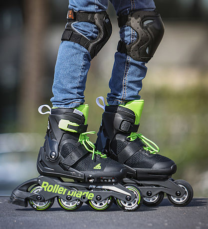 Patins à Roulettes Rollerblade - Microblade - Noir/Vert - En lig