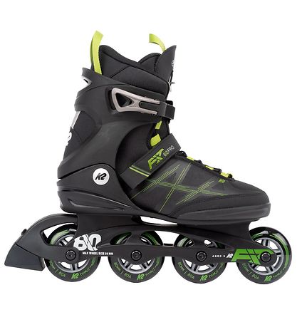 K2 Rollschuhe - F.I.T. 80 Pro - Schwarz/Grün - Inlineskates
