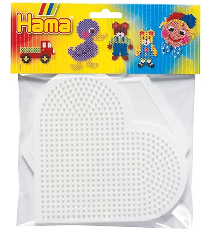 Hama Midi - Bügelperlensteckplatten - 2er-Pack - Herz & Sechseck Hama Midi - Bügelperlensteckplatten - 2er-Pack - Herz & Sechseck
