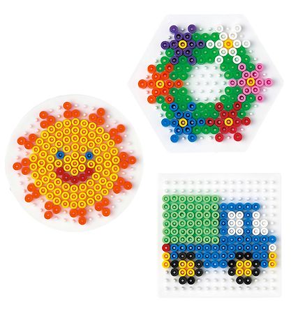 Hama Midi Pegboard - 3-Pack - Circle, Square & Hexagon Hama Midi Pegboard - 3-Pack - Circle, Square & Hexagon