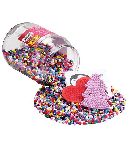 Hama Midi -Perler m. Bügelperlensteckplatten - 7000 st. - Pastel Hama Midi -Perler m. Bügelperlensteckplatten - 7000 st. - Pastel