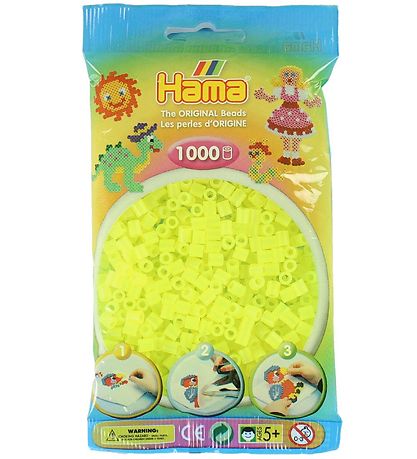 Hama Midi Perlur - 1000 Stk. - 34 Neon gult Hama Midi Perlur - 1000 Stk. - 34 Neon gult