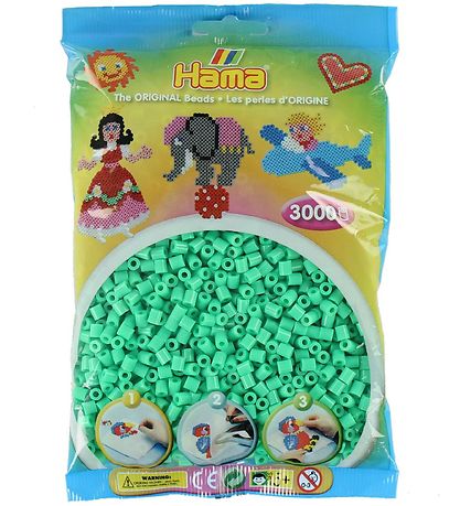 Hama Midi Beads - 3000 pcs - 11 Light Green