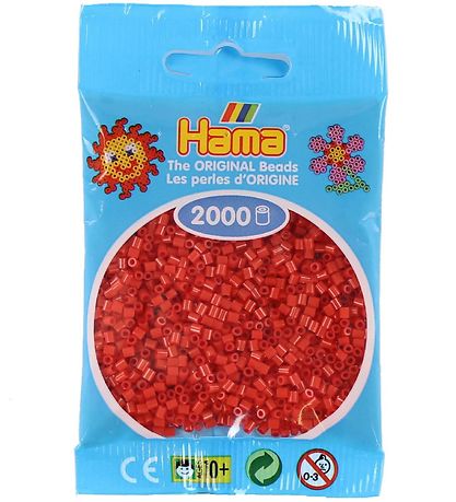 Hama Mini Perlur - 2000 Stk. - 05 Rautt Hama Mini Perlur - 2000 Stk. - 05 Rautt