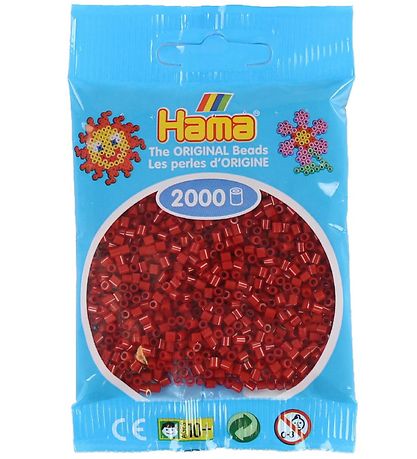 Hama Mini Perlur - 2000 Stk. - 22 Jólarauður Hama Mini Perlur - 2000 Stk. - 22 Jólarauður