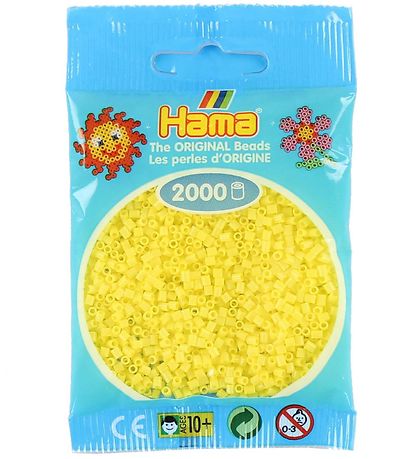 Hama Mini Beads - 2000 pcs - Pastel Yellow Hama Mini Beads - 2000 pcs - Pastel Yellow