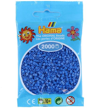Hama Mini Beads - 2000 pcs - Blue Hama Mini Beads - 2000 pcs - Blue