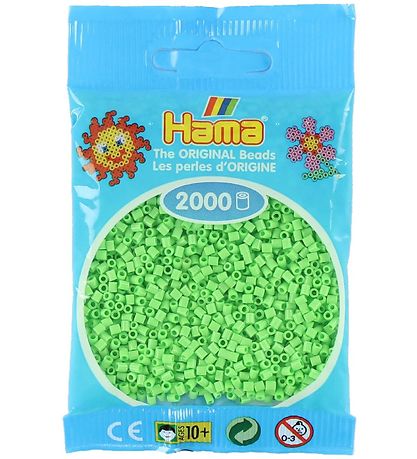 Hama Mini Helmeä - 2000 kpl. - 47 Pastelli Vihreä