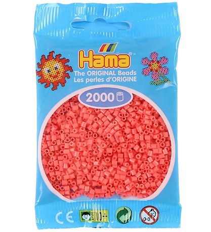 Hama Mini Kralen - 2000 st. - 44 Pastel Rood Hama Mini Kralen - 2000 st. - 44 Pastel Rood