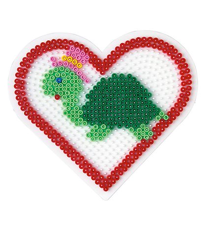 Hama Midi Pegboard - Large Heart - Transparent