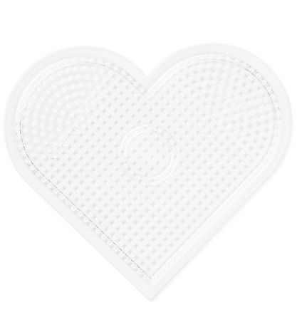 Panneau Perforé pour Perles Hama Midi - Grand Coeur - Transparen Panneau Perforé pour Perles Hama Midi - Grand Coeur - Transparen