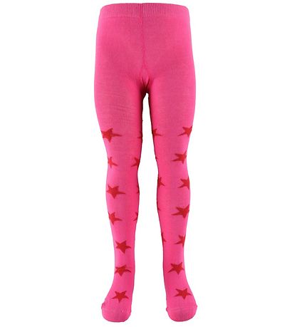 Minymo Tights - Pink w. Stars Minymo Tights - Pink w. Stars