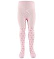 Minymo Tights - Pink w. Hearts Minymo Tights - Pink w. Hearts