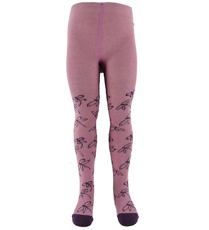 Minymo Strømpebukser - Gl. Rosa m. Trykk Minymo Strømpebukser - Gl. Rosa m. Trykk