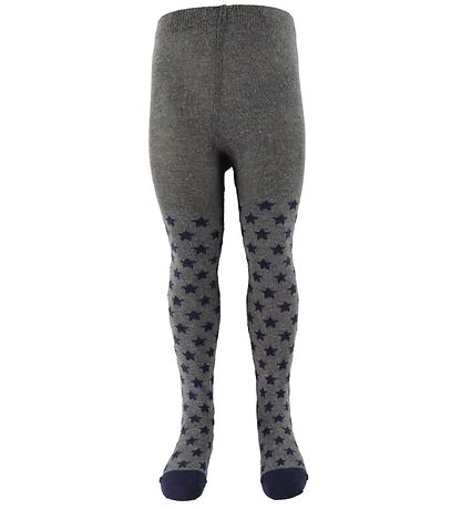 Minymo Tights - Grey w. Stars Minymo Tights - Grey w. Stars