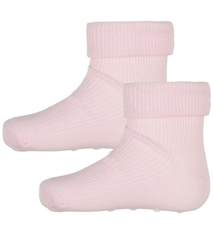 Chaussettes Minymo - 2 Pack - Antidérapant - Rose Chaussettes Minymo - 2 Pack - Antidérapant - Rose