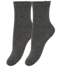 Minymo Socken - 2er-Pack - Anthrazitgrau Minymo Socken - 2er-Pack - Anthrazitgrau