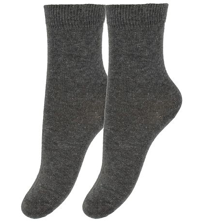 Chaussettes Minymo - 2 Pack - Gris Charbon Chaussettes Minymo - 2 Pack - Gris Charbon