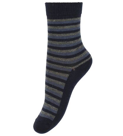 Minymo Socks - 5-Pack - Blue/Grey Striped Minymo Socks - 5-Pack - Blue/Grey Striped